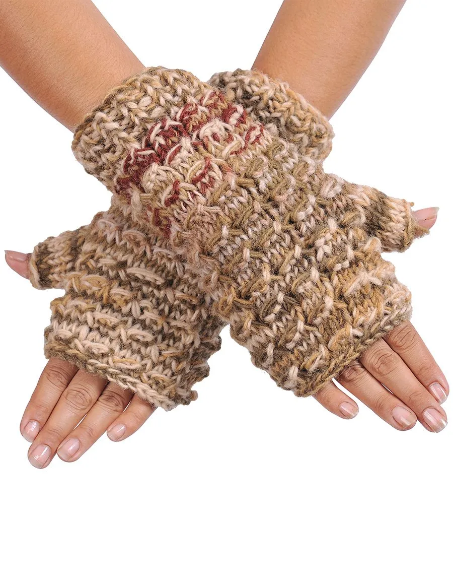 Multicolor Knit Wool Handwarmer