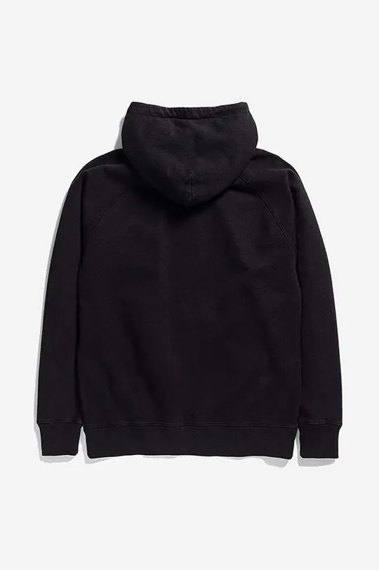 Norse Projects cotton sweatshirt Kristian Tab Series Hood men's black color