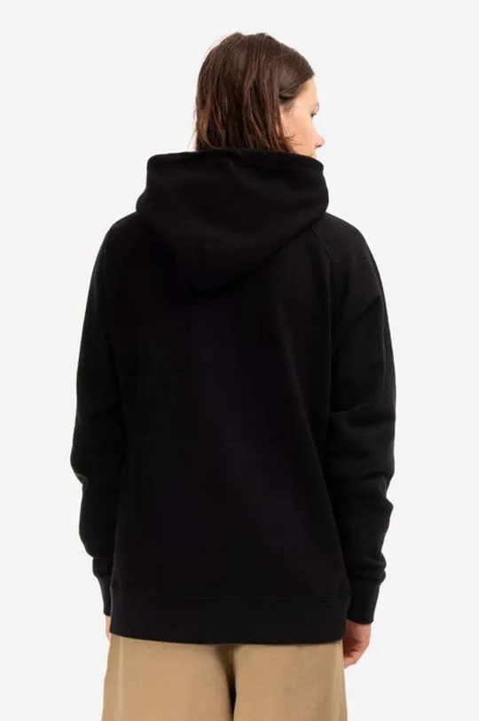 Norse Projects cotton sweatshirt Kristian Tab Series Hood men's black color