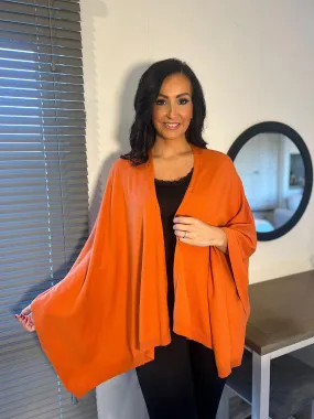 Orange Button Detail Cape Millie