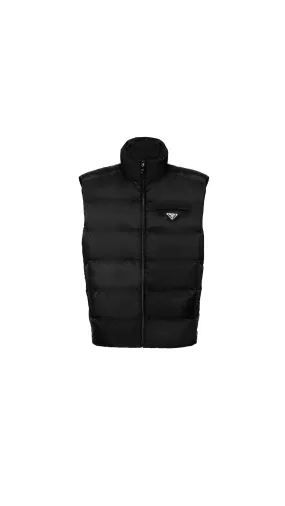 Padded Re-Nylon Vest - Black