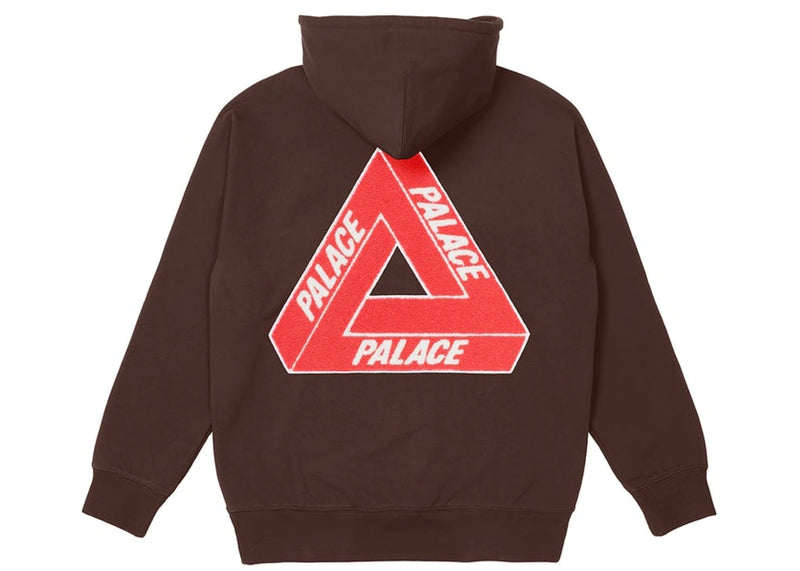 Palace Tri-Chenille Hood (FW21) Brown