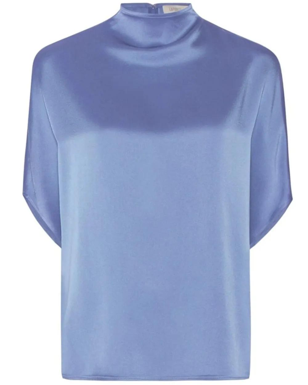 Periwinkle Satin Cape Tee