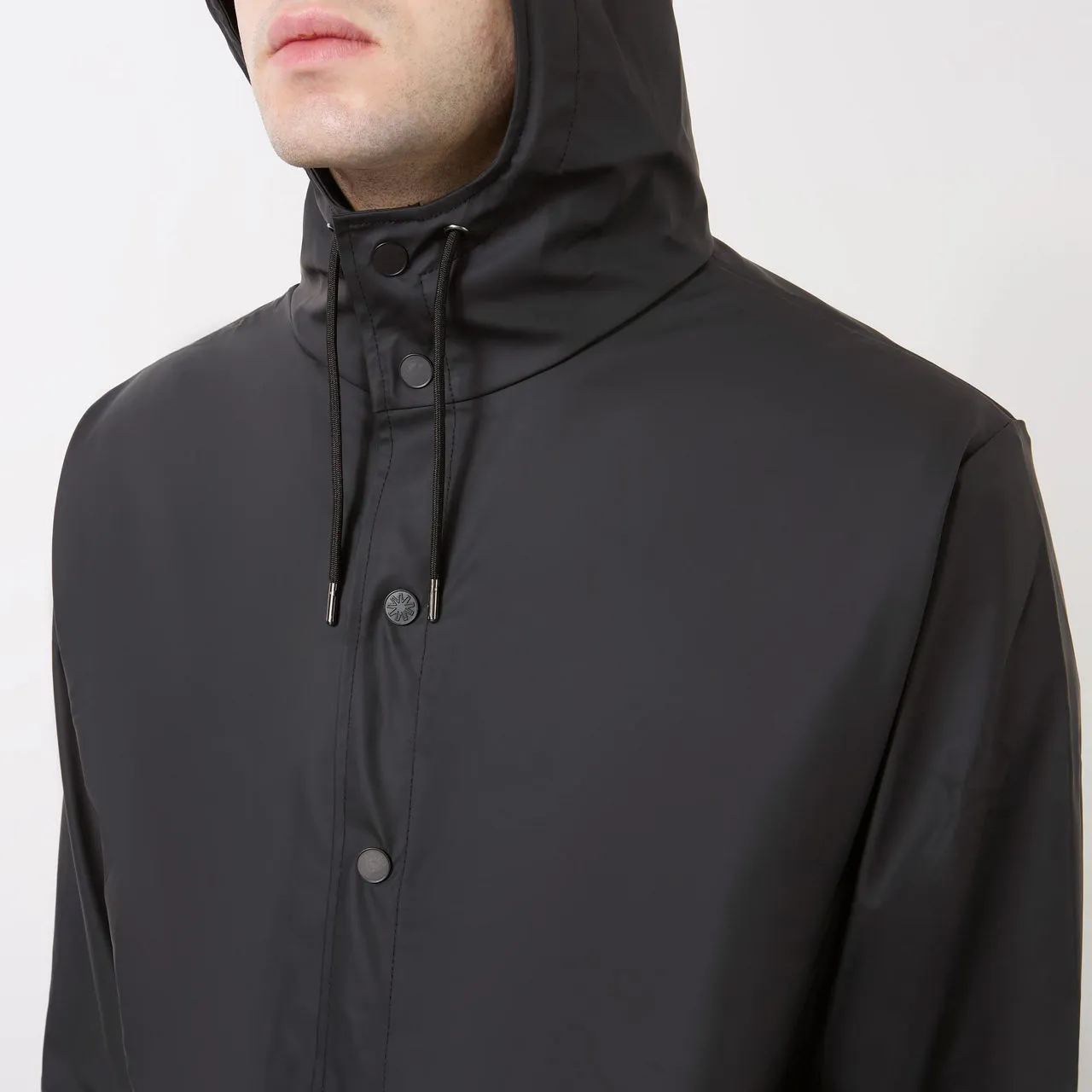 RAINS Long Jacket Unisex - Black