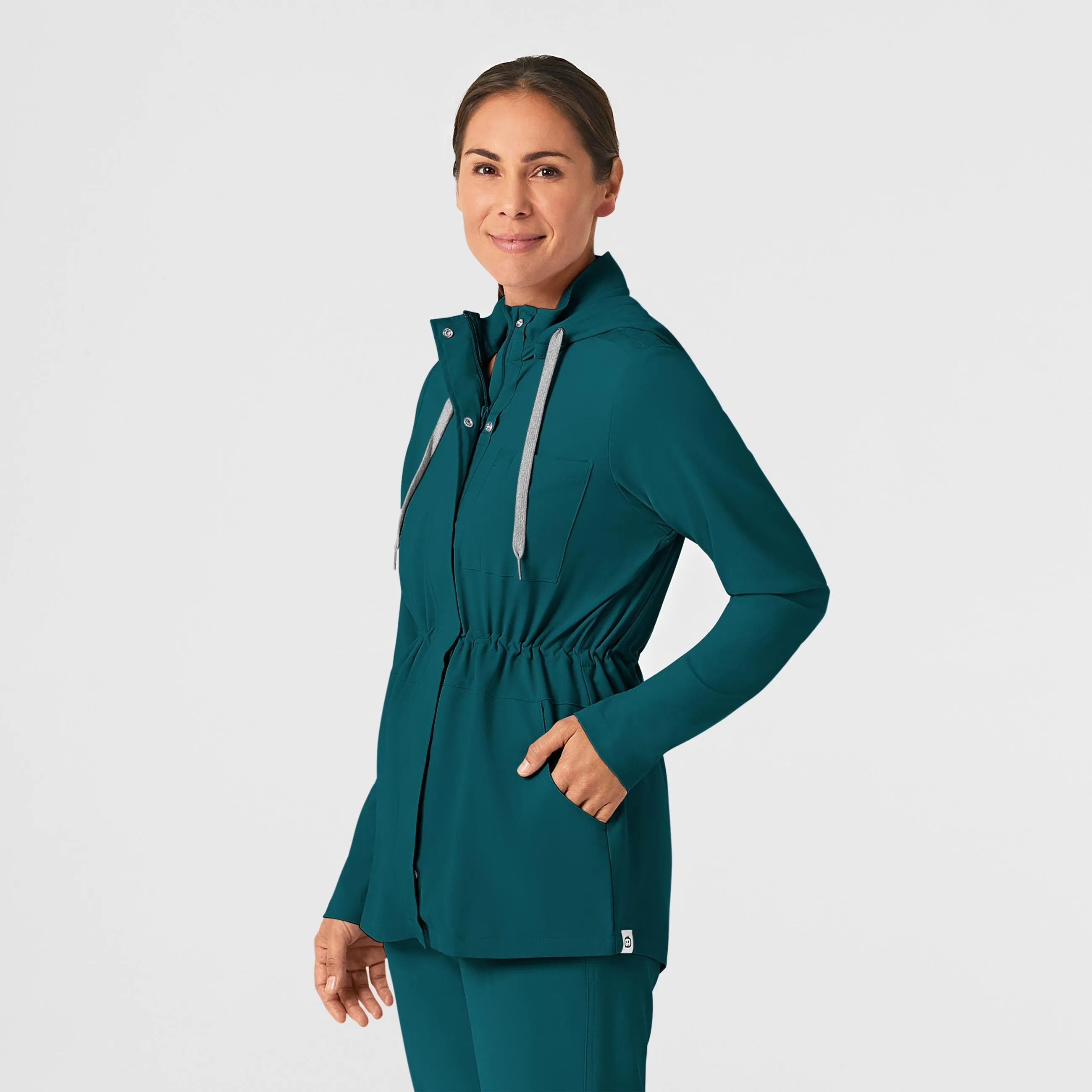 RENEW Women's Convertible Hood Fashion Jacket - Caribbean Blue