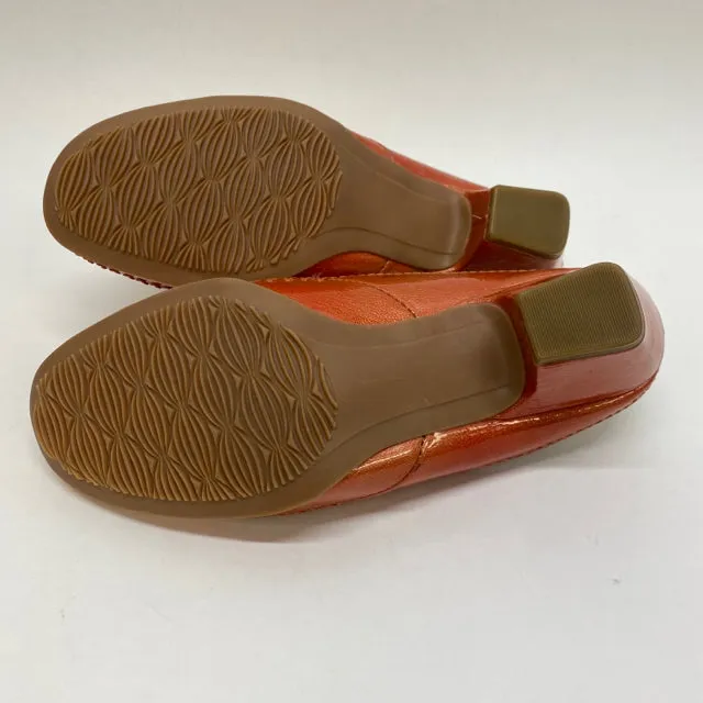 Rialto Size 6.5 Women's Peach Cut Out Mules Shoes