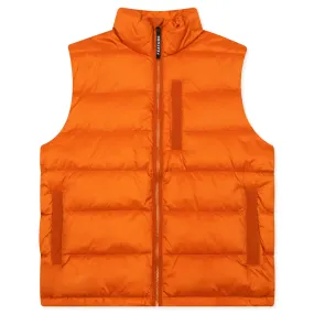 Sherman Convertible Puffer Vest - Burnt Orange