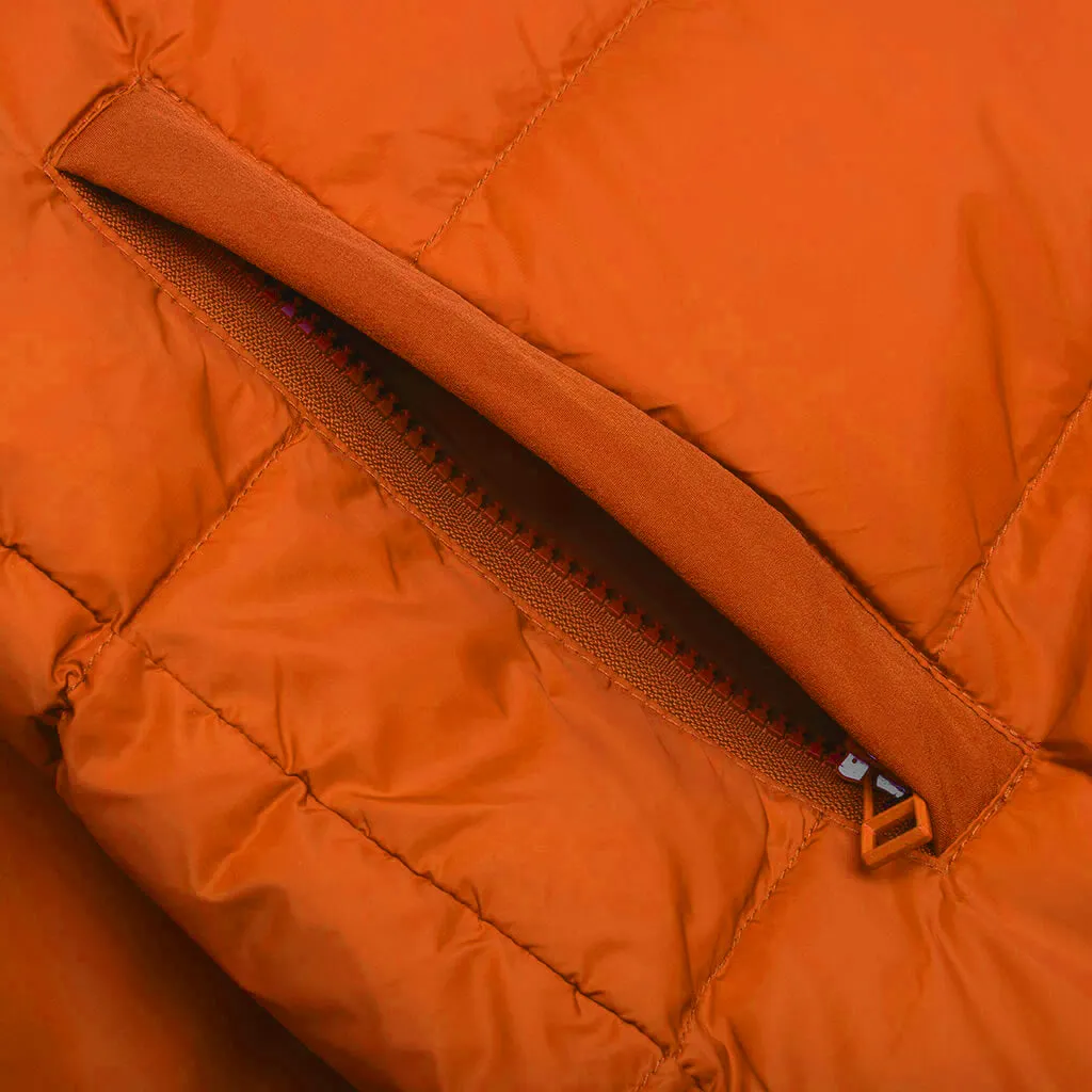 Sherman Convertible Puffer Vest - Burnt Orange