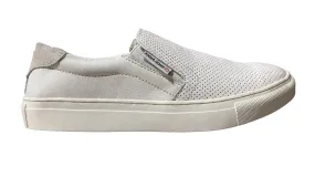 Shoelander Women's White Textured Slip On Shoe