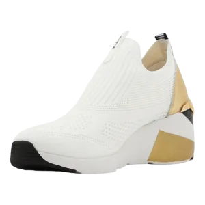 Slip on da donna a wedge - etty bianco Cod: 133226