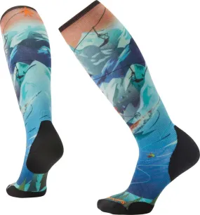 Smartwool Women's Ski Zero Cushion Skication Print OTC Socks