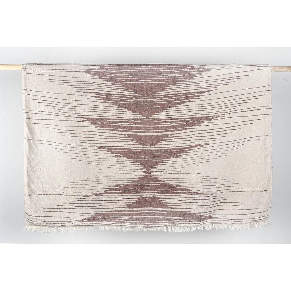 Sound Waves Fleece-Lined Throw