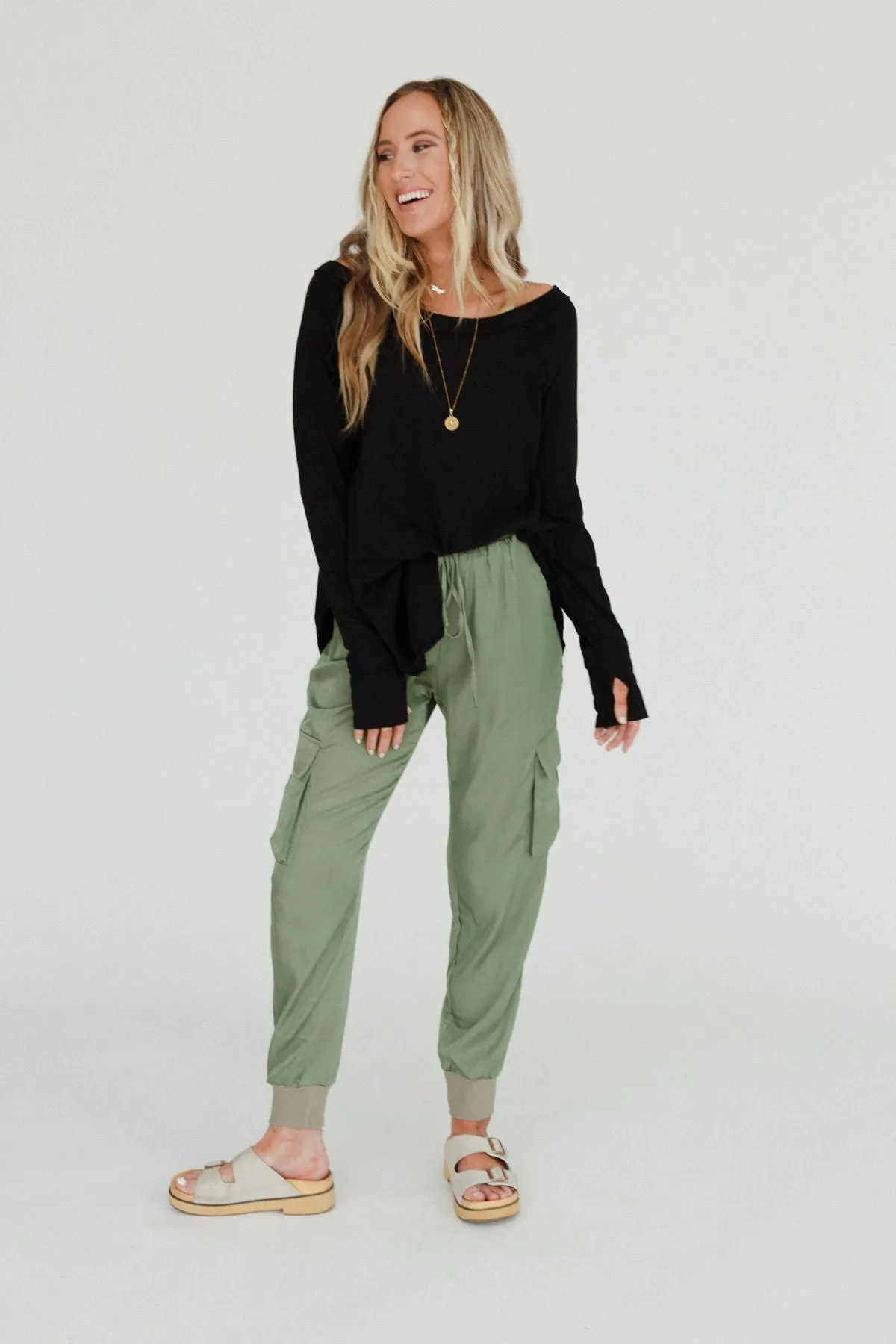 Stasia Cargo Pant - Olive