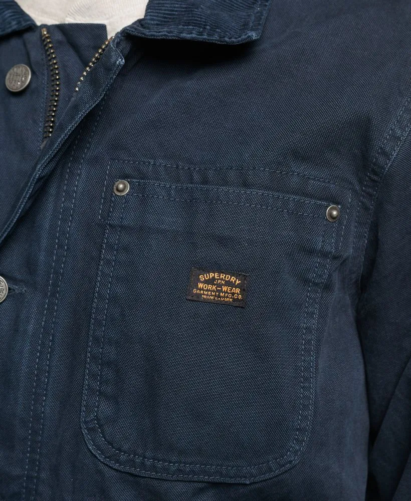 Superdry Vintage Ranch Canvas Jacket Eclipse Navy