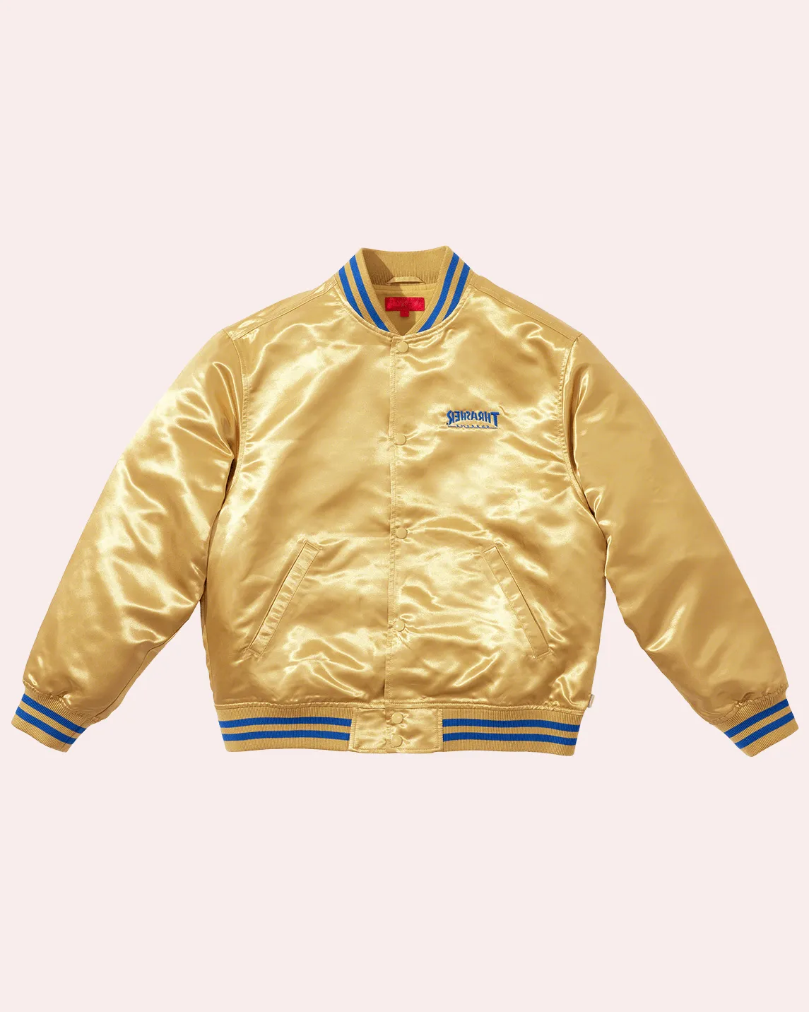 Supremely Thrasher Satin Varsity Jacket - William Jacket