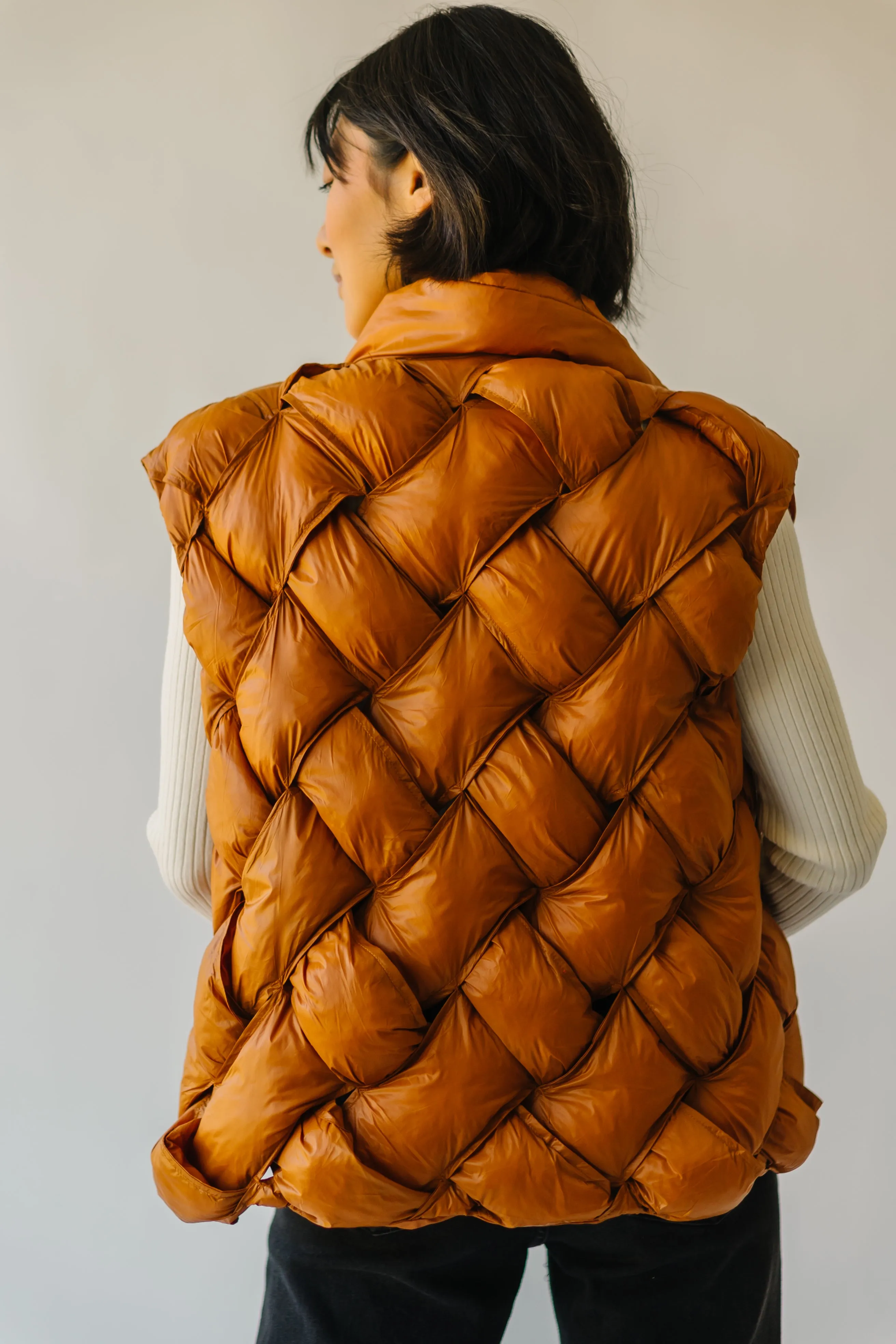 The Carrigan Puffer Vest in Camel