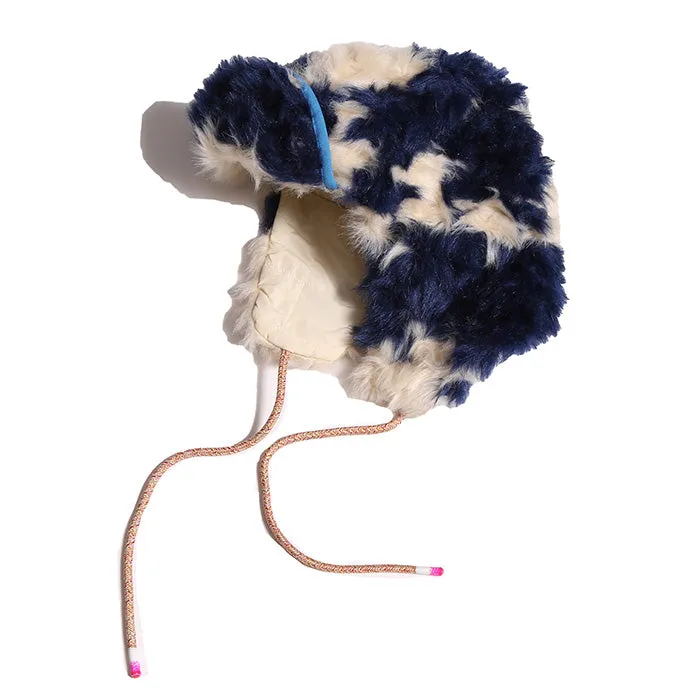 Tia Cibani Child Sherpa Brim Trapper Hat Huron Blue