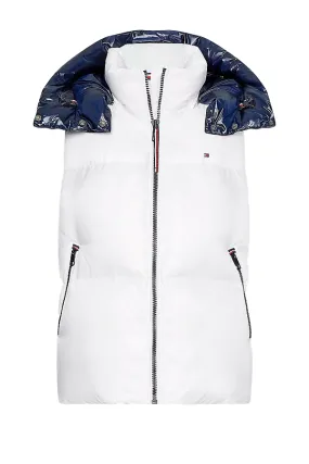 Tommy Hilfiger Women Puffer Vest White