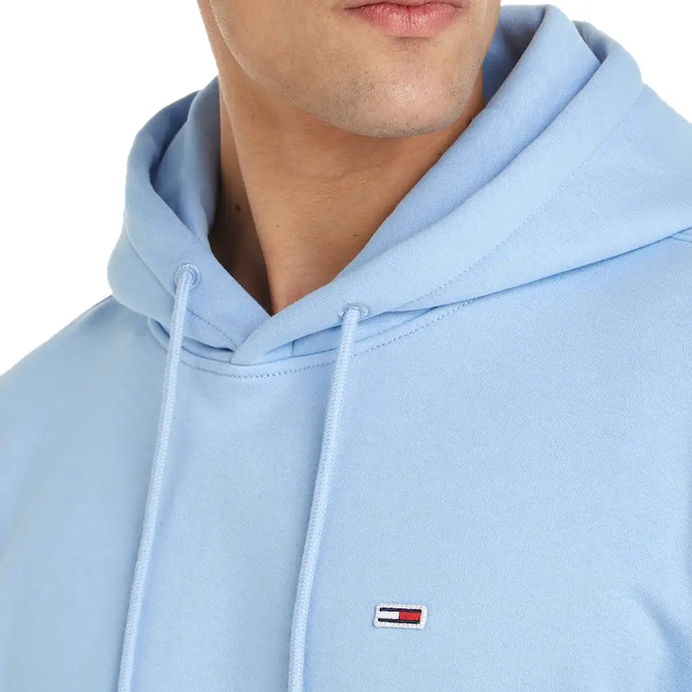 Tommy Jeans Regular Fleece Hood - Moderate Blue