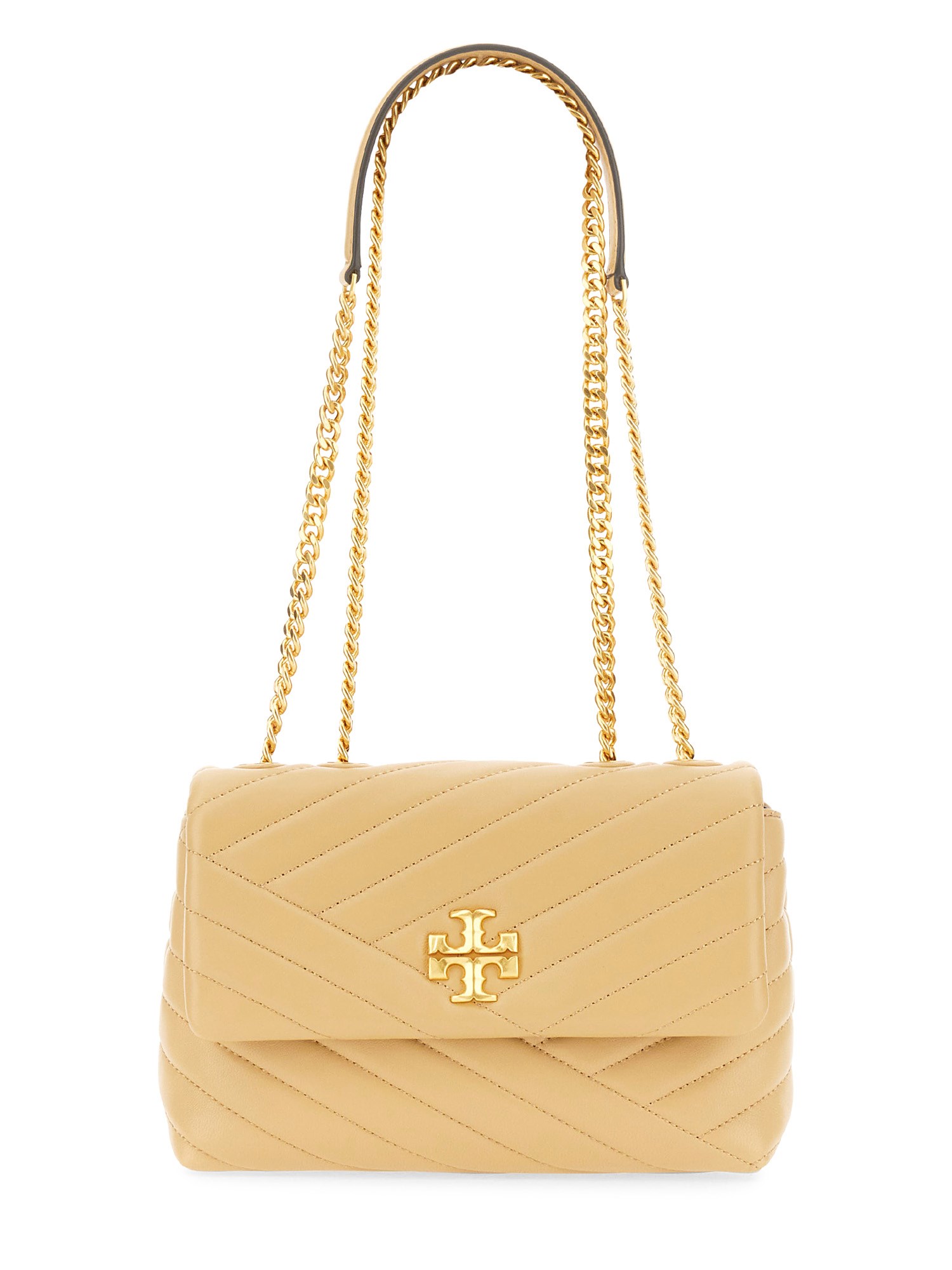 TORY BURCH    KIRA SMALL CONVERTIBLE LEATHER CHEVRON SHOULDER BAG