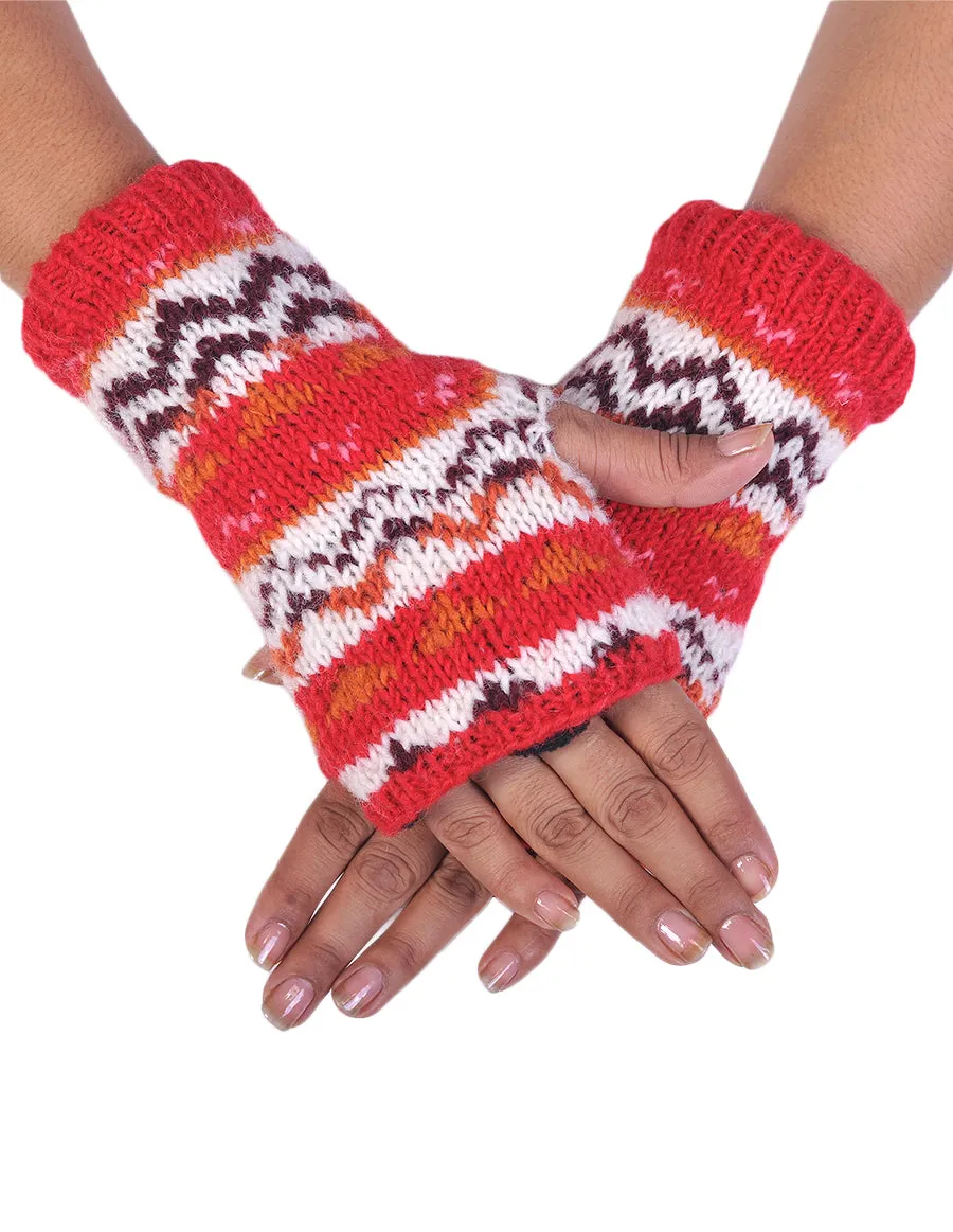 Tribal Knitted Woolen Handwarmer