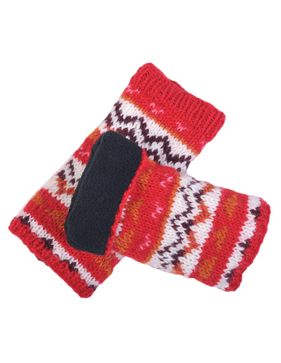 Tribal Knitted Woolen Handwarmer