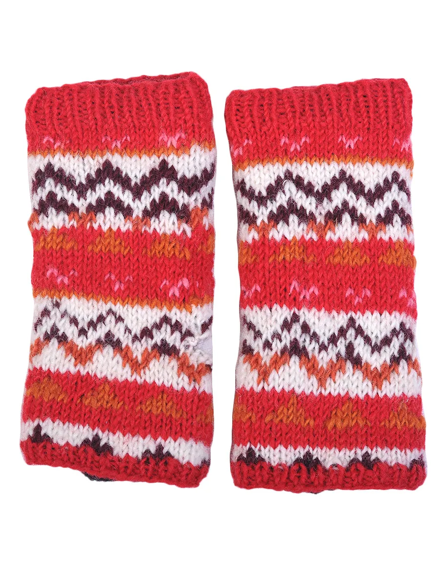 Tribal Knitted Woolen Handwarmer