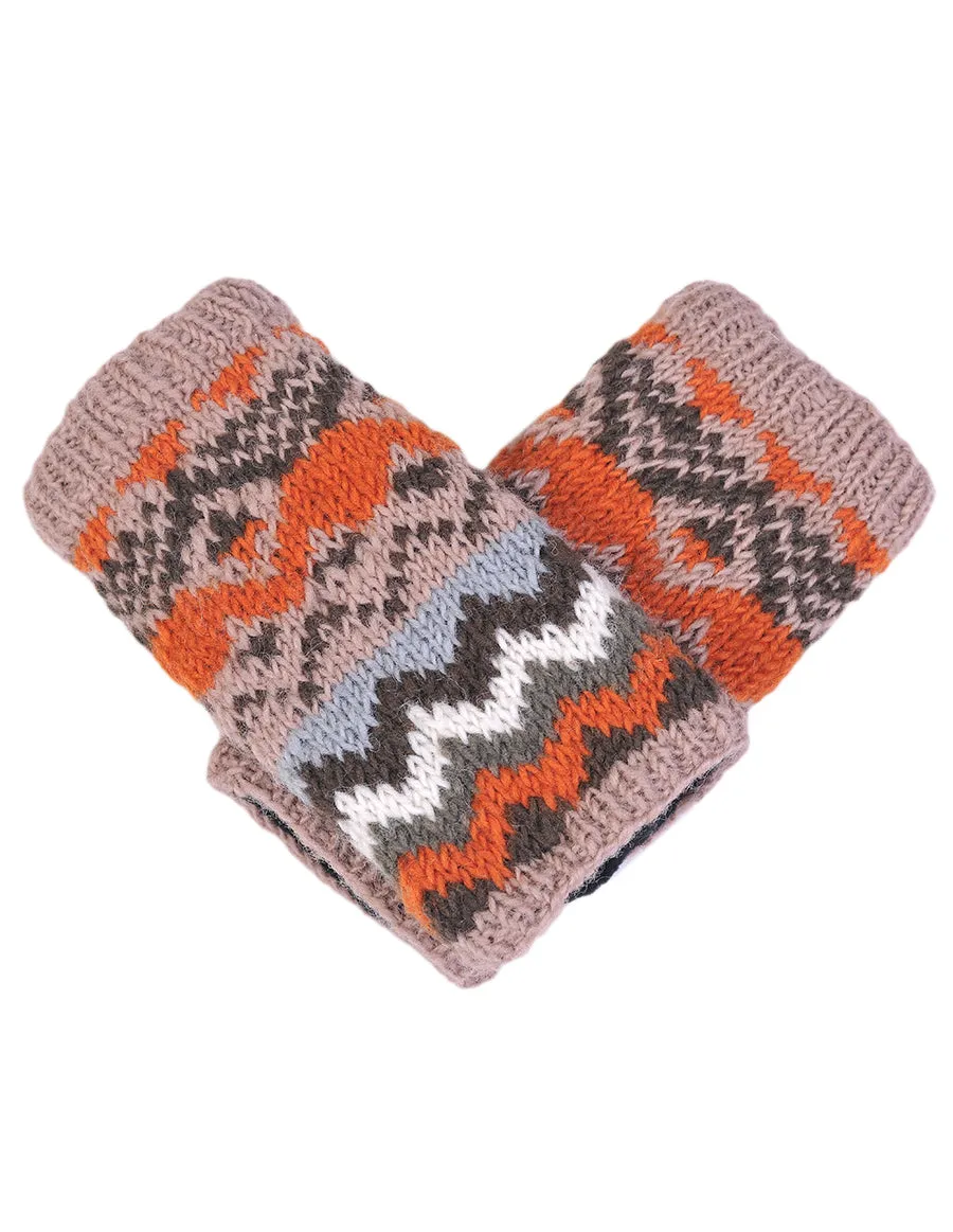 Tribal Knitted Woolen Handwarmer