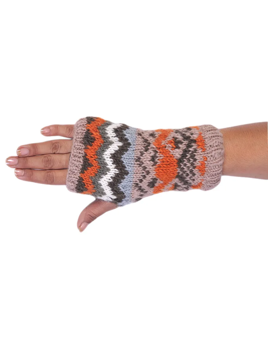 Tribal Knitted Woolen Handwarmer