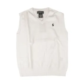 V NECK VEST Kid White 