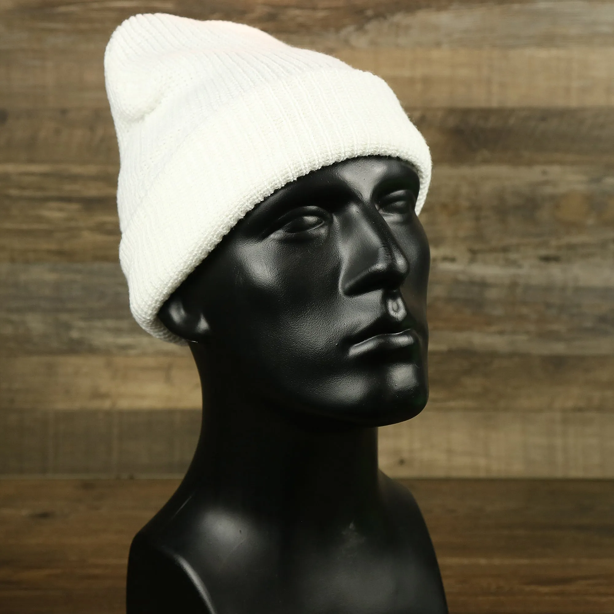 White Snug Fit Three Hole Balaclava | White Knit Ski Mask