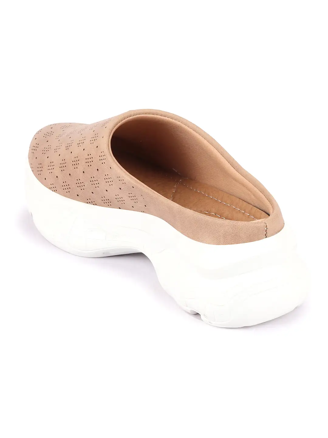 Women Chikku Back Open Classic Design Slip On Mules Shoes