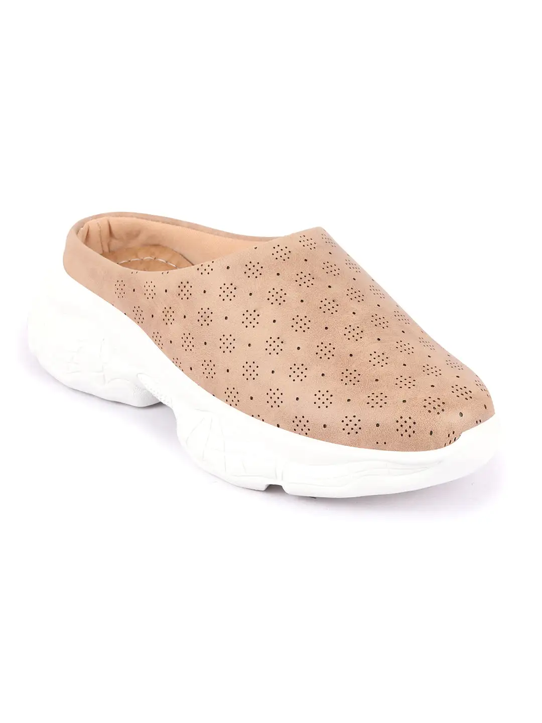 Women Chikku Back Open Classic Design Slip On Mules Shoes