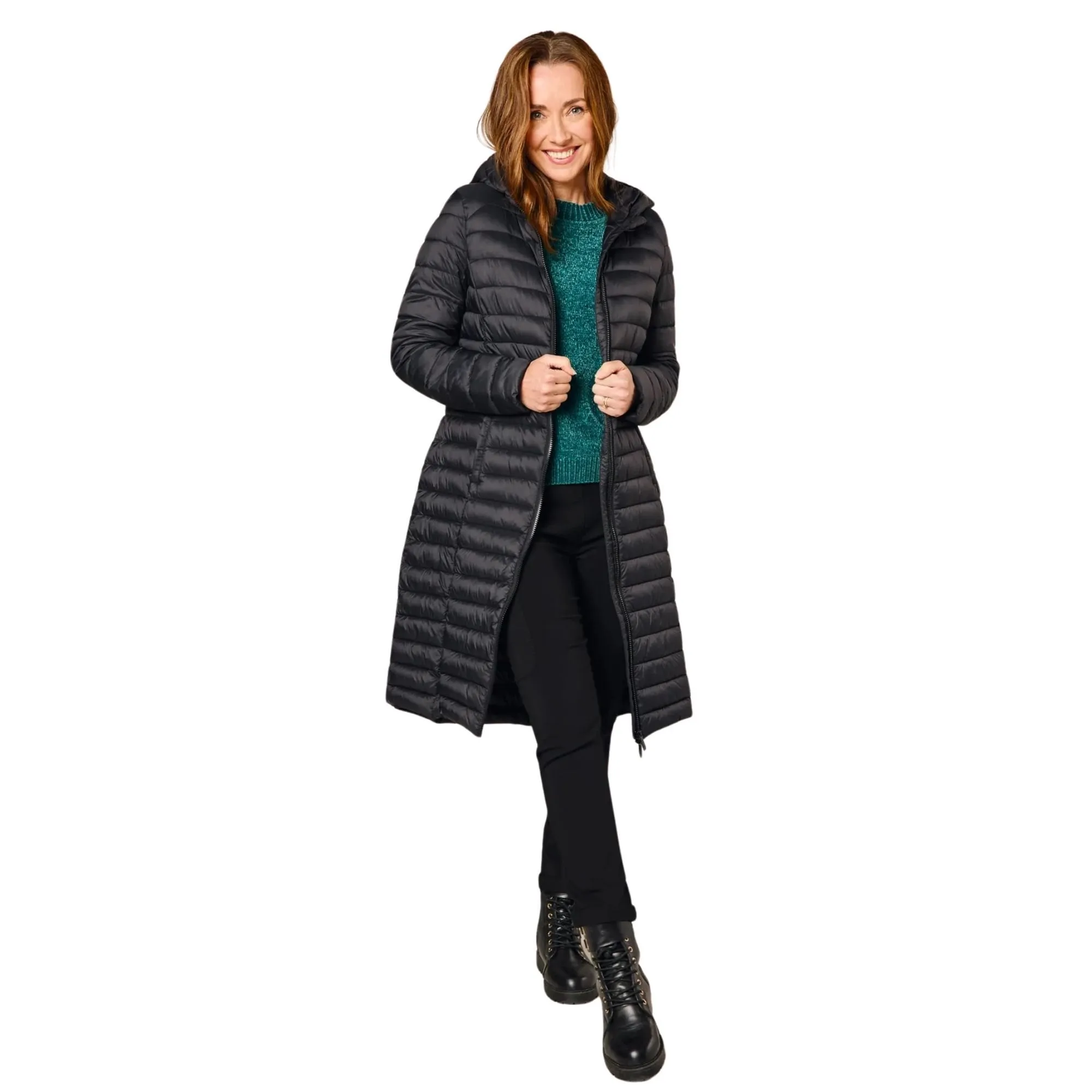 Womens Longline Quilted Jacket