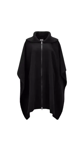 Wool Felt Cape - Black